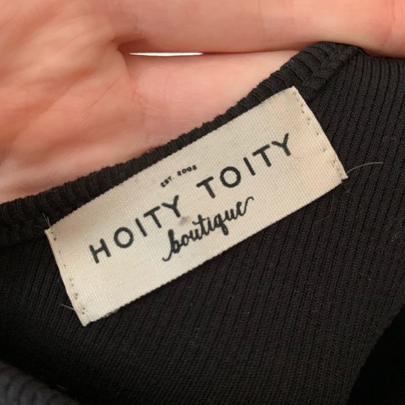 black ribbed tank top - Picture 3 of 3